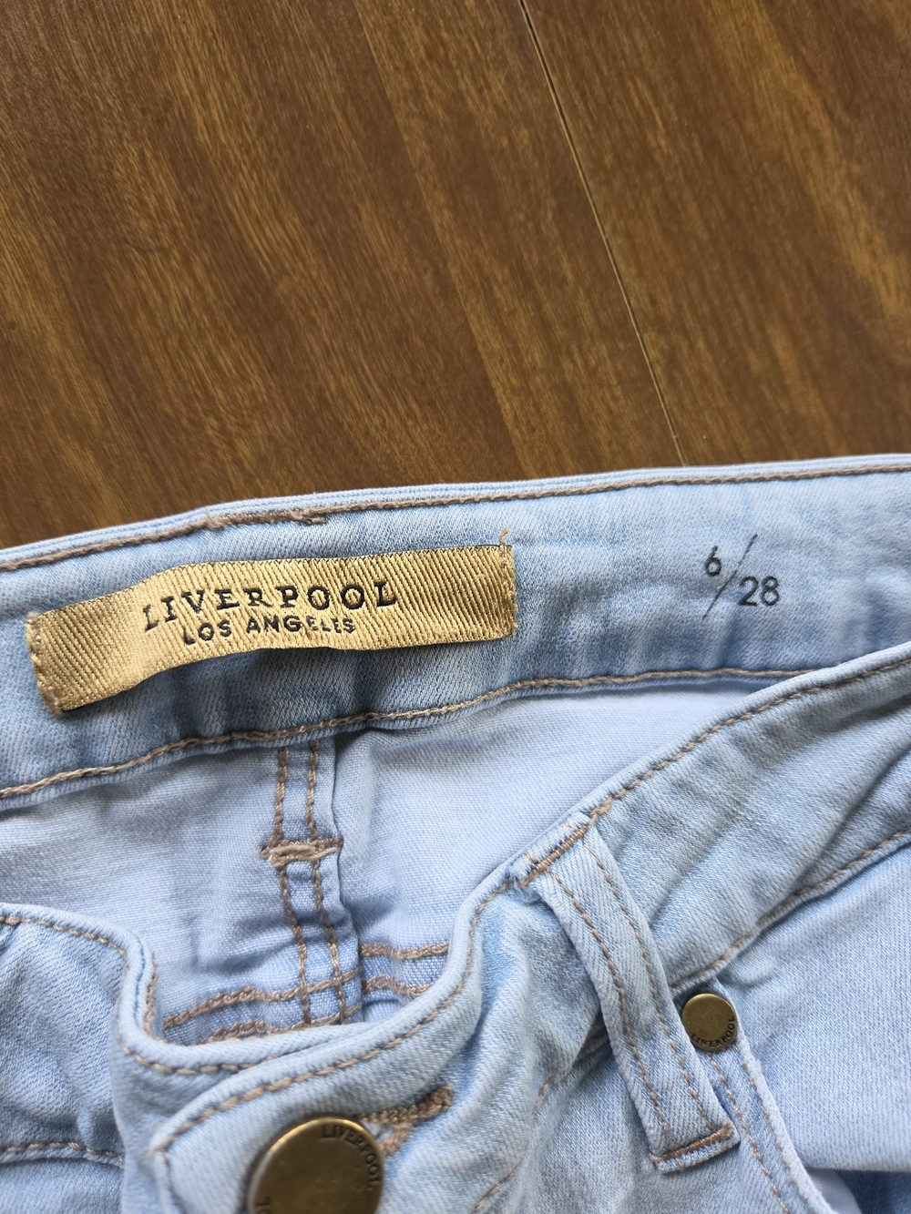 Liverpool Los Angeles Light Blue Denim Jeans